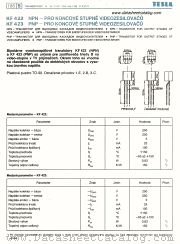 KF423 datasheet pdf Tesla Elektronicke