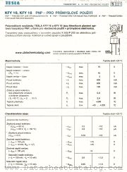 KFY16 datasheet pdf Tesla Elektronicke