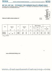 KP102 datasheet pdf Tesla Elektronicke