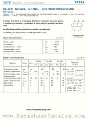 KS4393 datasheet pdf Tesla Elektronicke