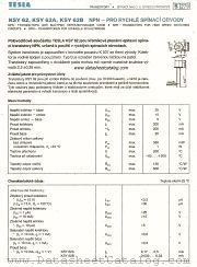 KSY62 datasheet pdf Tesla Elektronicke