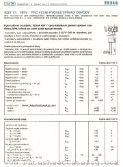 KSY71 datasheet pdf Tesla Elektronicke