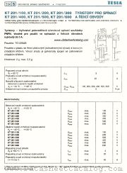 KT201/300 datasheet pdf Tesla Elektronicke