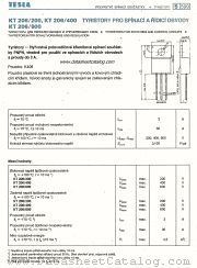 KT206/400 datasheet pdf Tesla Elektronicke