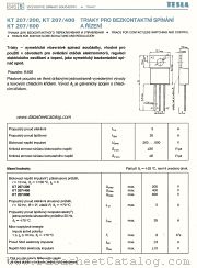 KT207/200 datasheet pdf Tesla Elektronicke