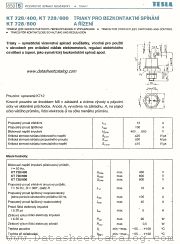 KT728/800 datasheet pdf Tesla Elektronicke