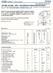 KU606 datasheet pdf Tesla Elektronicke
