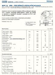 KUY12 datasheet pdf Tesla Elektronicke
