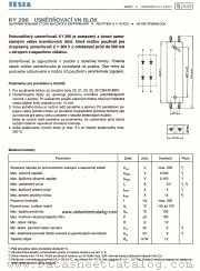 KY298 datasheet pdf Tesla Elektronicke