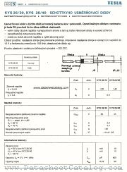 KYS26/40 datasheet pdf Tesla Elektronicke
