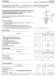 KYS30/30 datasheet pdf Tesla Elektronicke