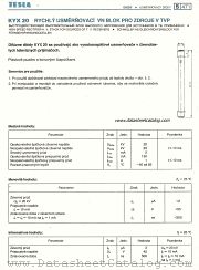 KYX20 datasheet pdf Tesla Elektronicke