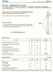 KYX30 datasheet pdf Tesla Elektronicke