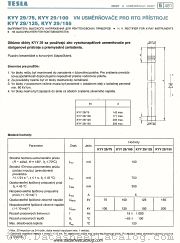 KYY29/100 datasheet pdf Tesla Elektronicke