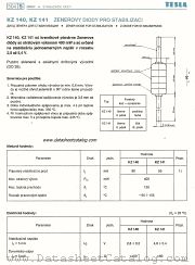 KZ140 datasheet pdf Tesla Elektronicke