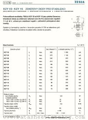 KZY15 datasheet pdf Tesla Elektronicke
