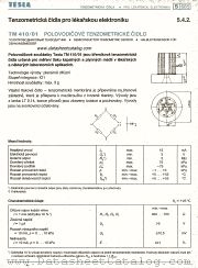 TM410/01 datasheet pdf Tesla Elektronicke