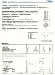 TM420 datasheet pdf Tesla Elektronicke
