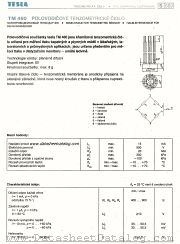 TM460 datasheet pdf Tesla Elektronicke