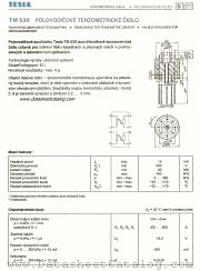TM530 datasheet pdf Tesla Elektronicke