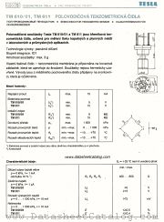 TM611 datasheet pdf Tesla Elektronicke