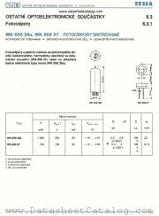 WK650 37 datasheet pdf Tesla Elektronicke