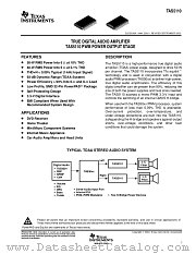 TAS5110 datasheet pdf Texas Instruments