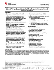 CC2564-BLUEBRIDGE datasheet pdf Texas Instruments