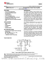 LM48510 datasheet pdf Texas Instruments