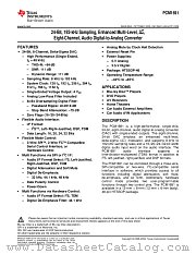 PCM1691 datasheet pdf Texas Instruments