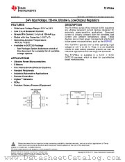 TLV70436 datasheet pdf Texas Instruments