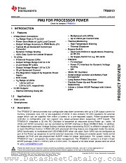 TPS659121 datasheet pdf Texas Instruments