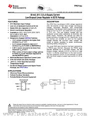 TPS71518 datasheet pdf Texas Instruments