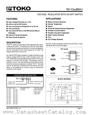 TK11327BUIL datasheet pdf TOKO