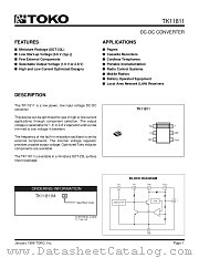 TK11811D1 datasheet pdf TOKO