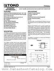 TK65430 datasheet pdf TOKO