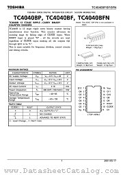TC4040BF datasheet pdf TOSHIBA