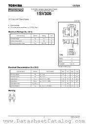 1SV306 datasheet pdf TOSHIBA