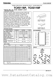 TC4511BP datasheet pdf TOSHIBA