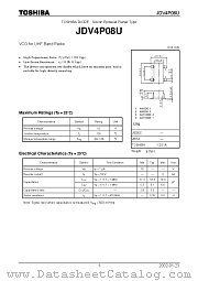 JDV4P08U datasheet pdf TOSHIBA