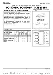 TC4520BF datasheet pdf TOSHIBA