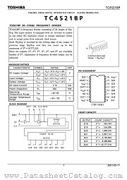 TC4521BP datasheet pdf TOSHIBA