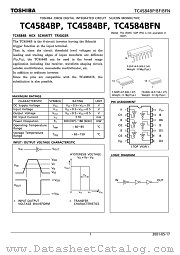 TC4584BF datasheet pdf TOSHIBA