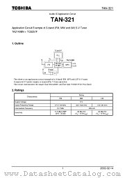 TAN-321 datasheet pdf TOSHIBA