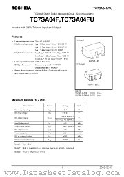TC7SA04FU datasheet pdf TOSHIBA