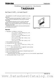 TA8264AH datasheet pdf TOSHIBA