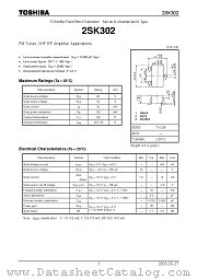 2SK302 datasheet pdf TOSHIBA
