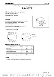 TA4107F datasheet pdf TOSHIBA