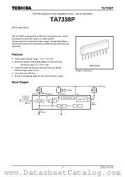 TA7358P datasheet pdf TOSHIBA