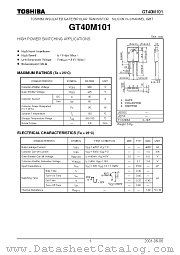 GT40M101 datasheet pdf TOSHIBA